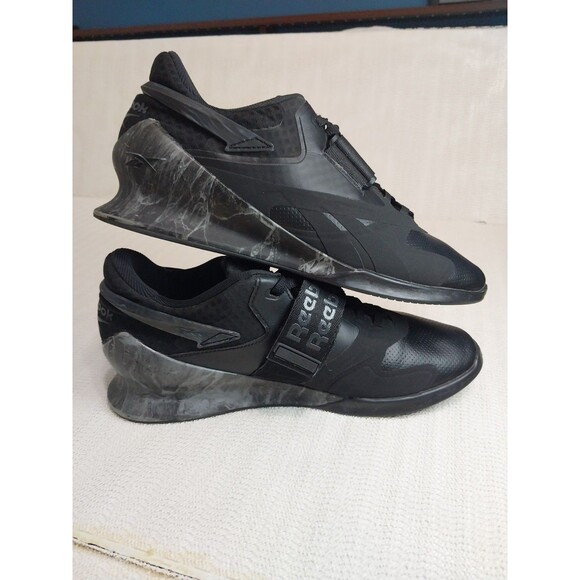 Reebok Legacy Lifter 3 Mens 10.5 Weightlifting Shoes Black Powerlifting Sneaker